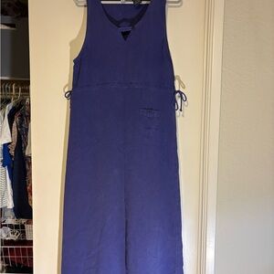 Vintage Purple Erika Collection Maxi Dress with Waist ties Granola